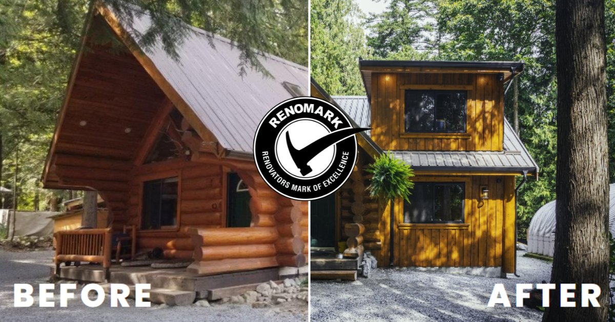 🏡 From cozy to functional! Lacey Developments Ltd. revamped this Mission, BC log cabin to welcome extended family — adding a guest room, spa-like bath, gym, office, and a gallery with a full bear mount. Check out the full renovation here: renomark.ca/design-inspira…