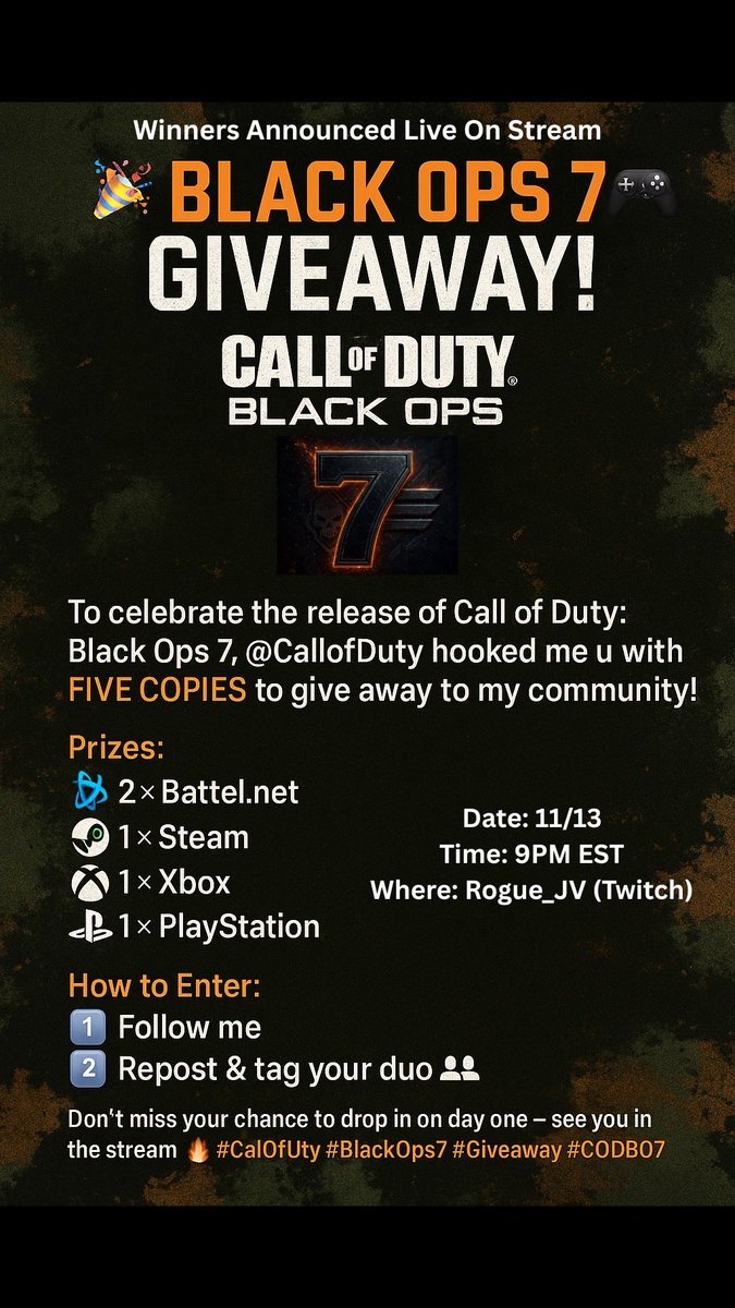 Huge shoutout to <a href="/CallofDuty/">Call of Duty</a>