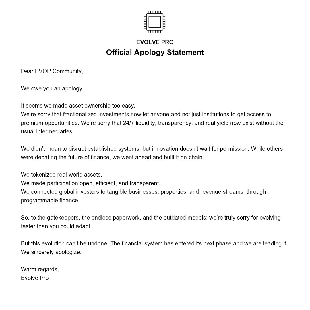 EvolveTKN's tweet image. We&apos;re sorry