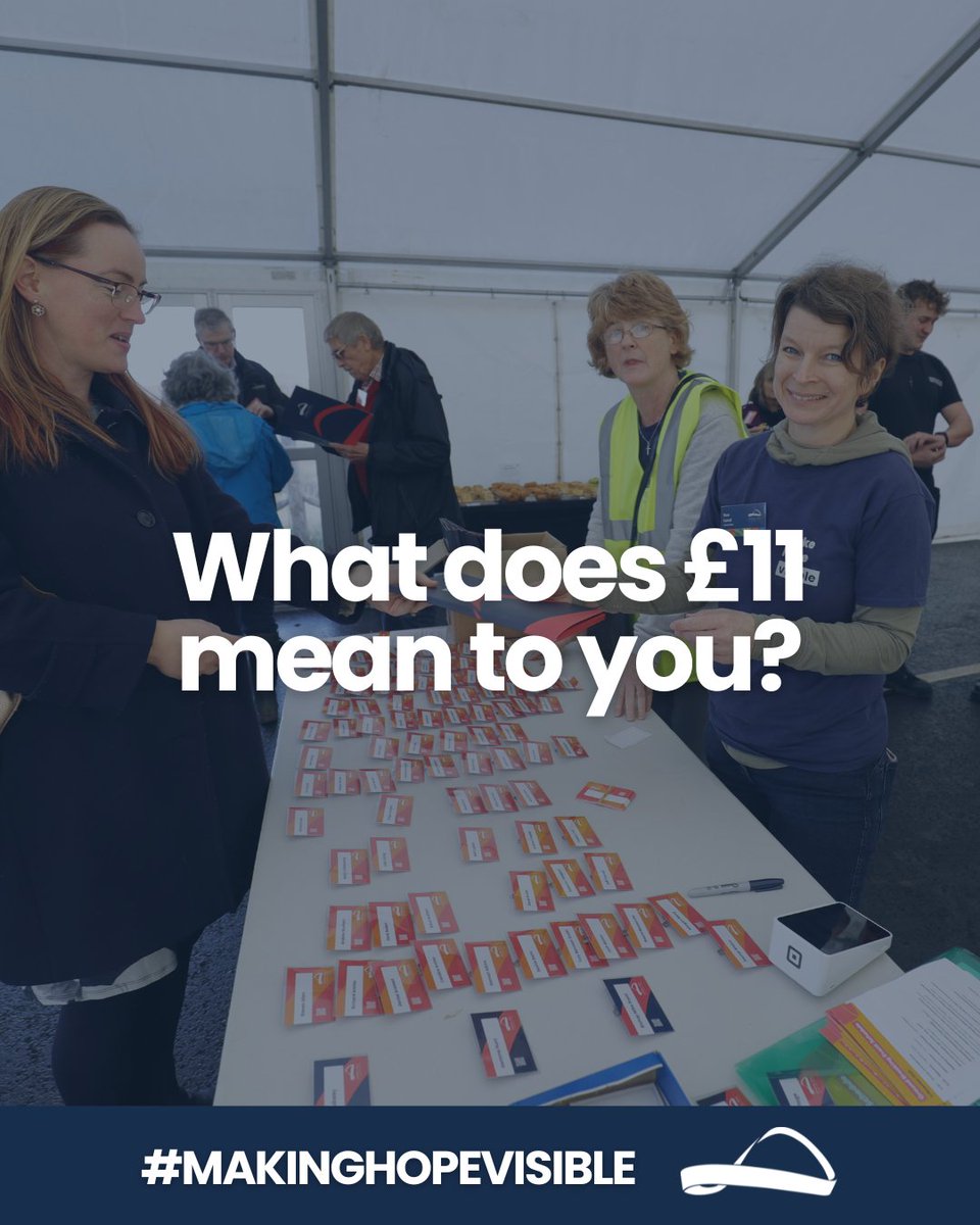 eternalwalluk's tweet image. Lattes for your friends? A takeaway? Netflix?
Or giving hope that lasts for eternity.
Every £11 makes hope visible for one person.

Give hope, make hope visible! [eternalwall.org.uk/crowdfunder/]