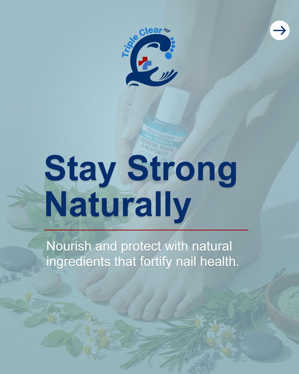 TripleClearHF's tweet image. Warm weather speeds growth but can cause damage. ☀️

Triple Clear HF protects and treats nails year-round with natural ingredients for lasting strength.

Coming this November—stay connected!

#TripleClearHF #NailGrowth #NaturalProtection