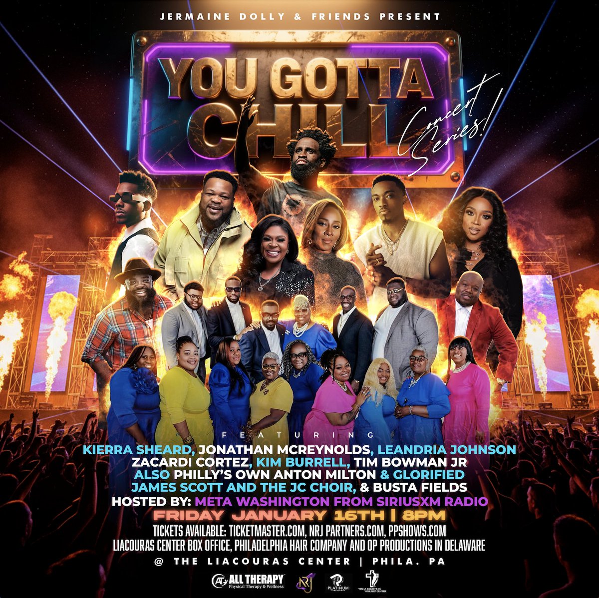 JUST ANNOUNCED: Jermaine Dolly &amp; Friends are headed to The Liacouras Center on January 16 🎵 Get on your feet with powerful and fun music from Kierra Sheard, Jonathon McReynolds, Leandria Johnson, and more!

🎟️: Tickets go on sale Monday, November 17 at 10am