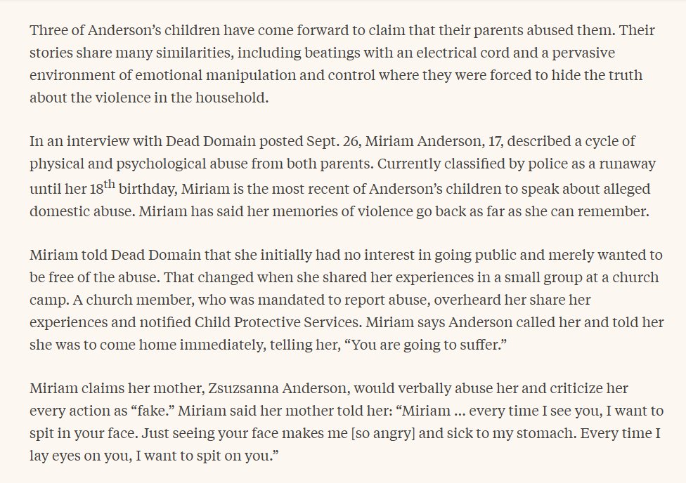 allie__voss's tweet photo. Oh hey apparently this guy has been accused of child abuse by THREE of his kids, corroborated by another pastor!

(Would not read this if you are sensitive to descriptions of abuse btw) https://t.co/7Yn2LMYsfW
