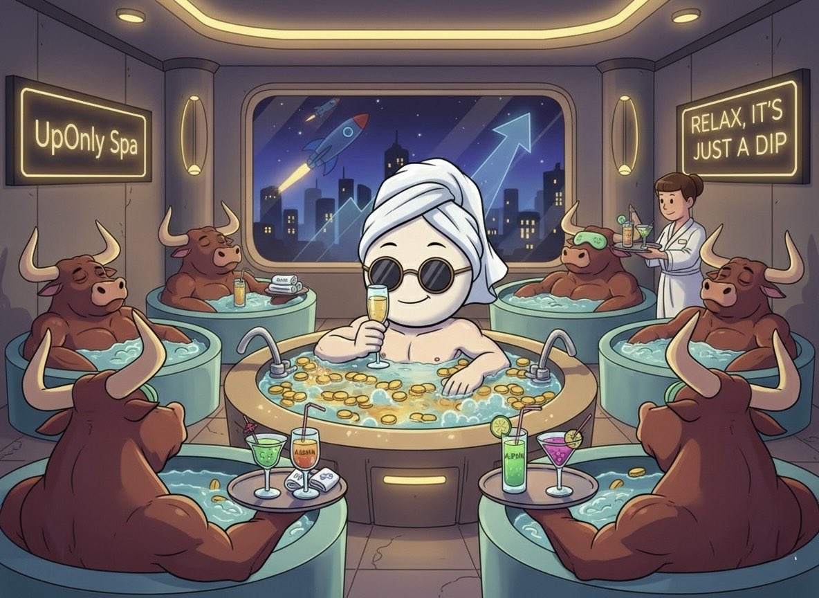 Maximum Serenity. Minimum FUD. 🧘‍♂️

#UpOnly #ALM #Crypto