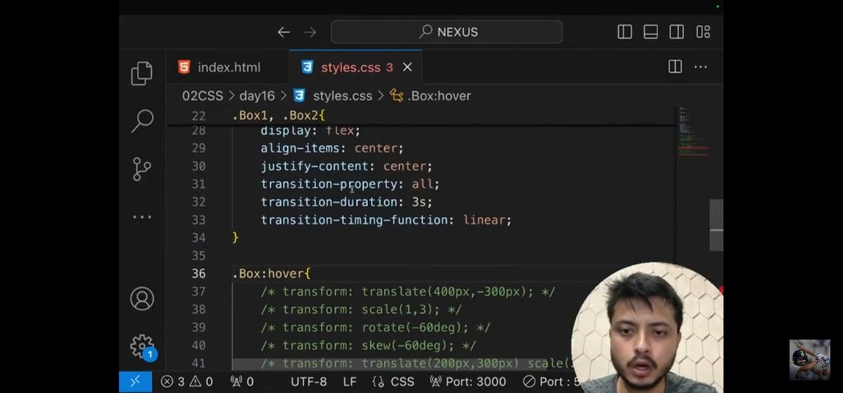 Himansh06588360's tweet image. #Session24-
🚀Web dev

✨Key Takeaways-

Mastered CSS transform! 🤯

• 2D effects
• 3D effects 
• Essential for adding smooth ⏳ transitions and depth to your elements.

Thanks to @rohit_negi9 for the great explanation 🙌.

#webdevelopmentcourse #coderarmy