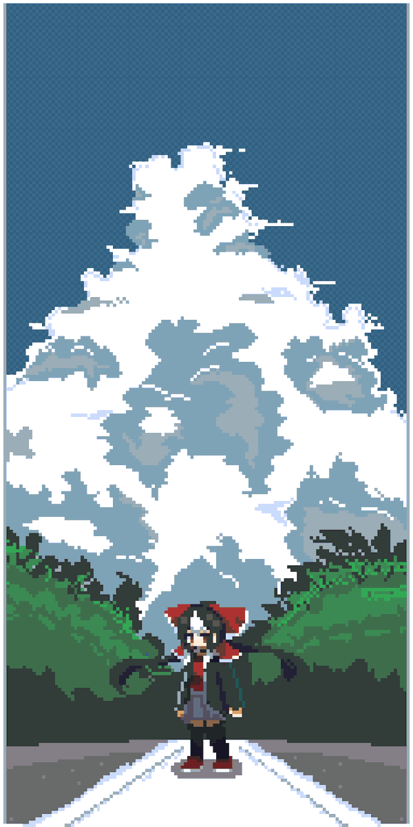 イイ天々々のキャンバス。

#pixelart