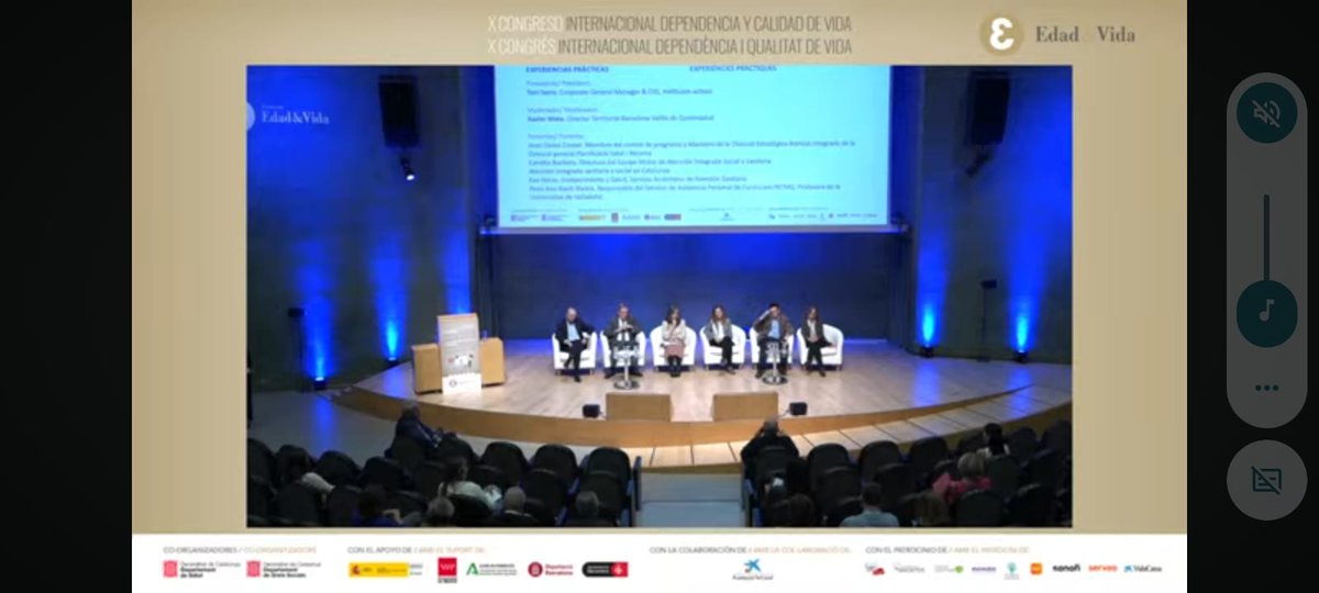 fintras's tweet photo. Participamos en el X Congreso Internacional #Dependencia y Calidad de Vida, organizado por Fundación @EdadyVida, que se está celebrando en Barcelona. Intervenimos en el Módulo 3: El ABC de la atención social y sanitaria. Experiencias prácticas. Ponemos de relieve la necesidad de conectar los diferentes agentes del territorio y visibilizando la importancia de la coordinación socio-sanitaria y la coordinación pública-privada para proporcionar apoyos de manera integral a las personas   vulnerables