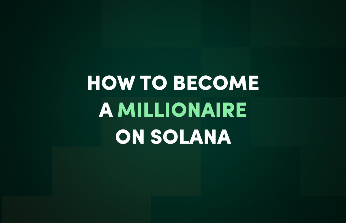 DeFiCarrot's tweet image. 6 easy steps to become a millionaire on @solana 🧵

(in exact order)