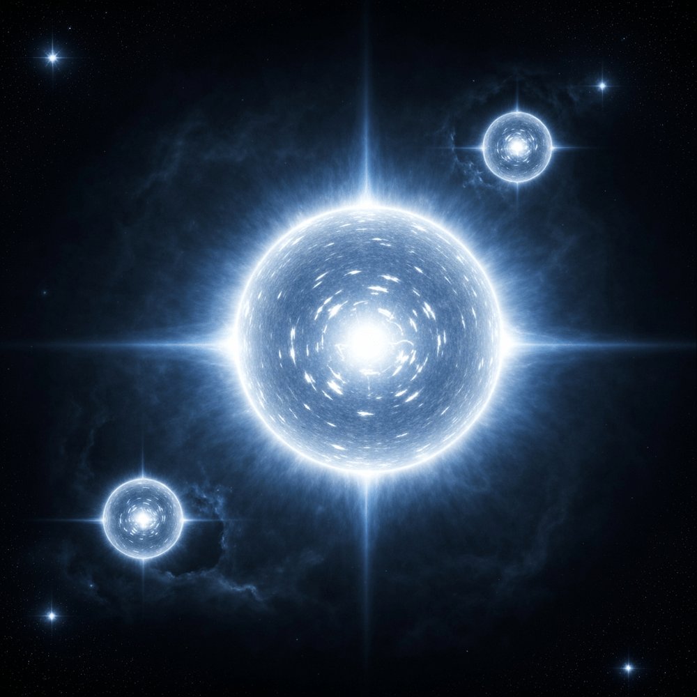 BuiltByEstrada's tweet photo. Get this! ๐คฏ JWST may have spotted the universe's very first stars! Imagine cosmic giants, pure H & He, that single-handedly flicked the lights on after the universe's dark ages AND started brewing all the elements we know. Talk about an origin story! โจ #QuirkScience #JWST #FirstStars