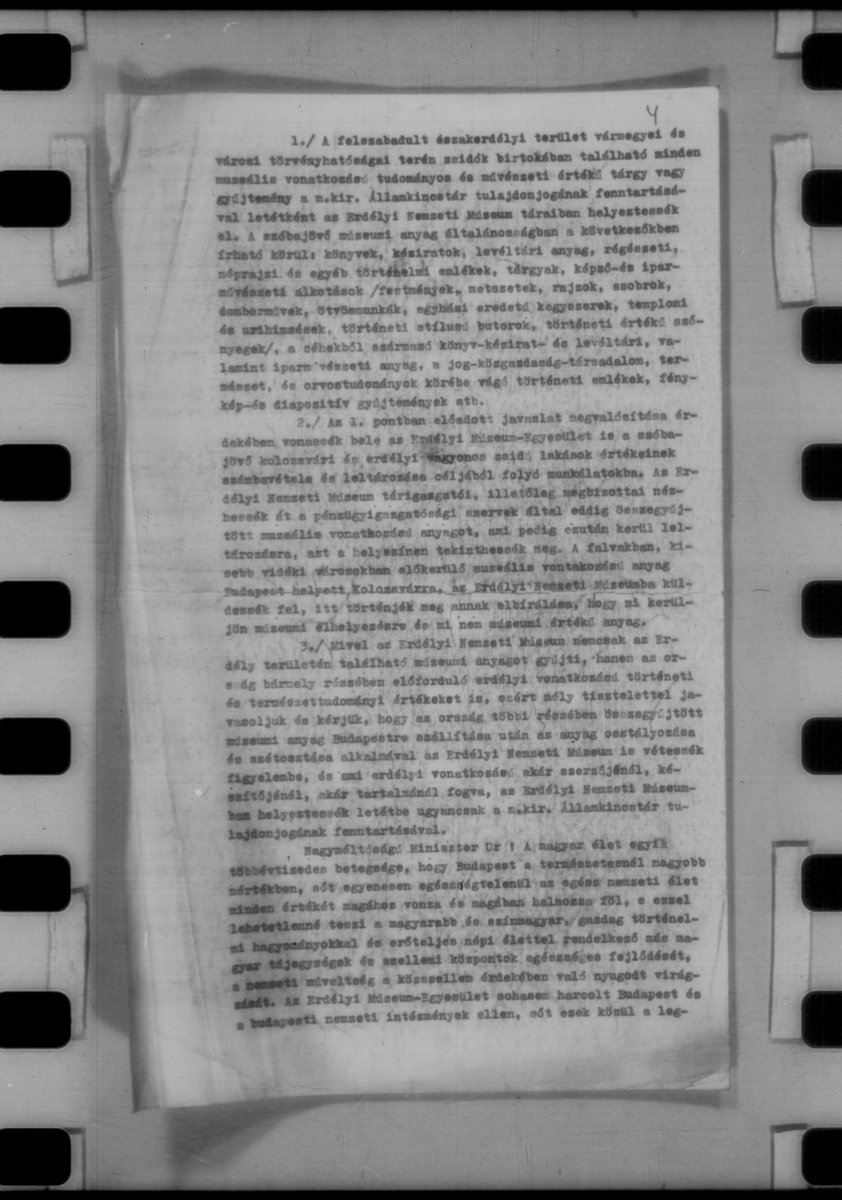 ArtRecoveryInit's tweet image. 📚🏛️Parking Seized Jewish Collections in Transylvanian Museums (1944)
(Reel 143, slides 576–583 · EME memo 377/1944 → Museum of Fine Arts file 144/1944 → Commissioner’s reply July 1, 1944)

🧭Overview:
In late June 1944, the Erdélyi Múzeum-Egyesület (EME/Transylvanian Museum…