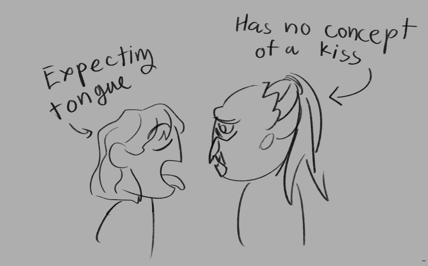 QuartzKazuki's tweet photo. My first ever Thiadek fanart and it's a shitpost 😭 https://t.co/0We2EmfzE0