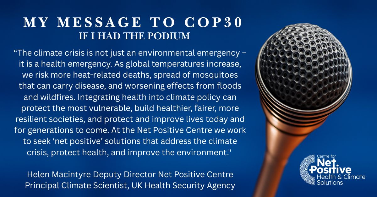 Centre for Net Positive Health & Climate Solutions tweet media