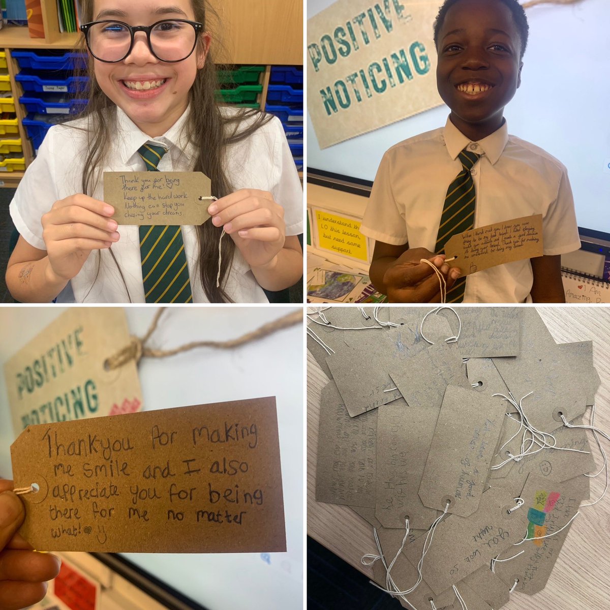Today we’re celebrating #PositiveNoticingDay as part of our Anti-Bulling Week. 
Our pupils are spotting and sharing the kindness, effort and positivity they see in one another. 
#AntiBullyingWeek #KindnessMatters #PND25