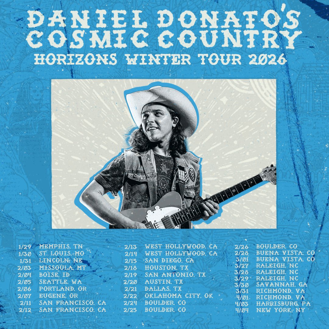 Howyadern, Winter. We are going to kick off 2026 with the highest frequency tour yet that Cosmic Country has ever done. Head west, there’s gold &amp; tickets in ‘em hills, friends… 

Presale for the cosmic country club begins now 
#cosmiccountry