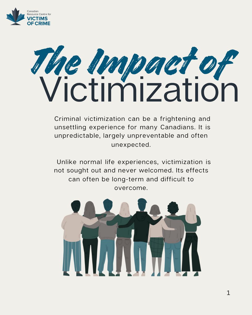 CRCVC's tweet image. Victimization is never a choice. Its impact can be deep, complex &amp;amp; long-lasting. CRCVC supports victims &amp;amp; families with resources, legal guidance &amp;amp; advocacy. 
Need help? Visit crcvc.ca or call 1-877-232-2610
#VictimSupport #CRCVC #EndVictimBlaming #HealingJourney