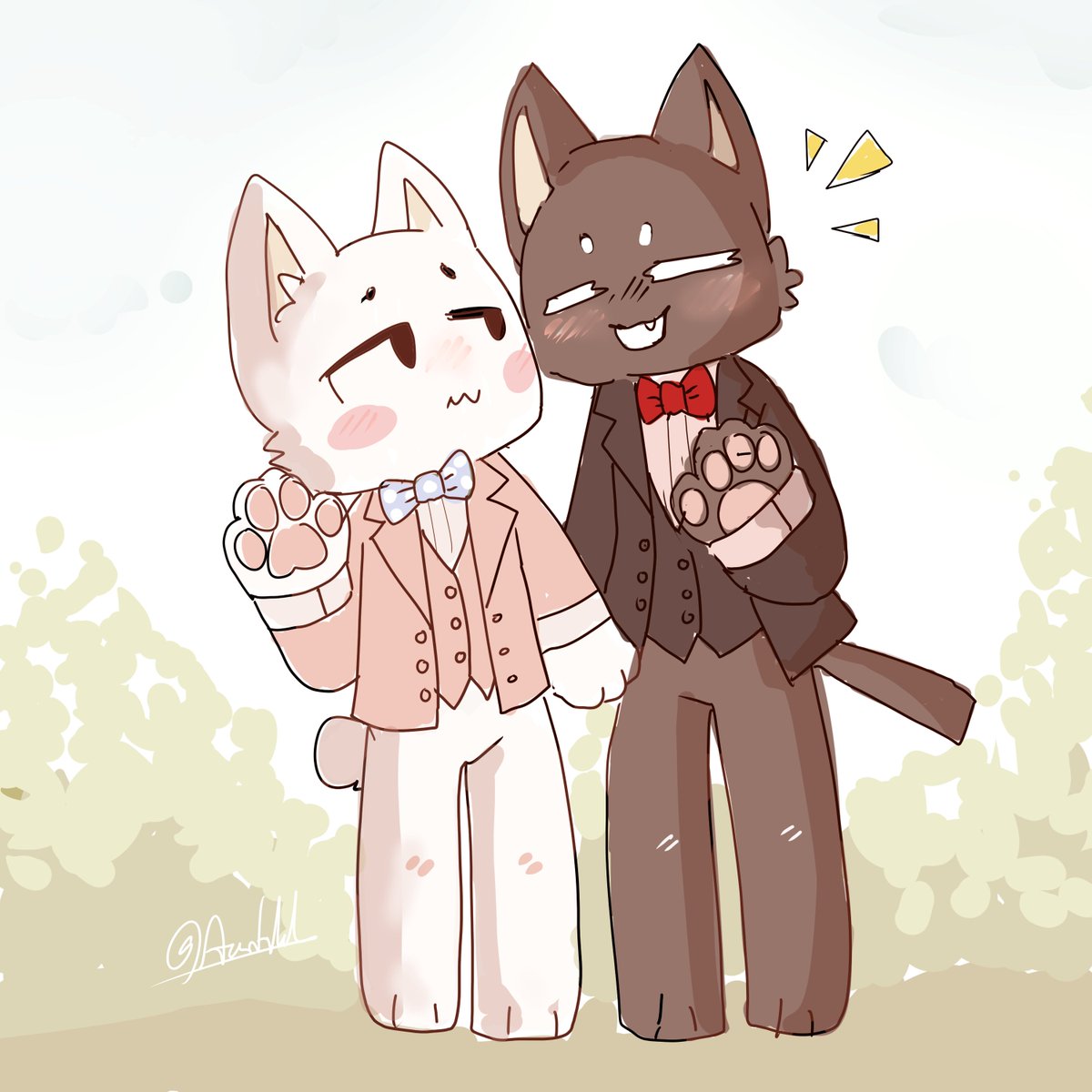 Azertalel's tweet image. Toro Inoue and Kuro being best friends and totally not being gay gay homosexual gay

#DokoDemoIssyo