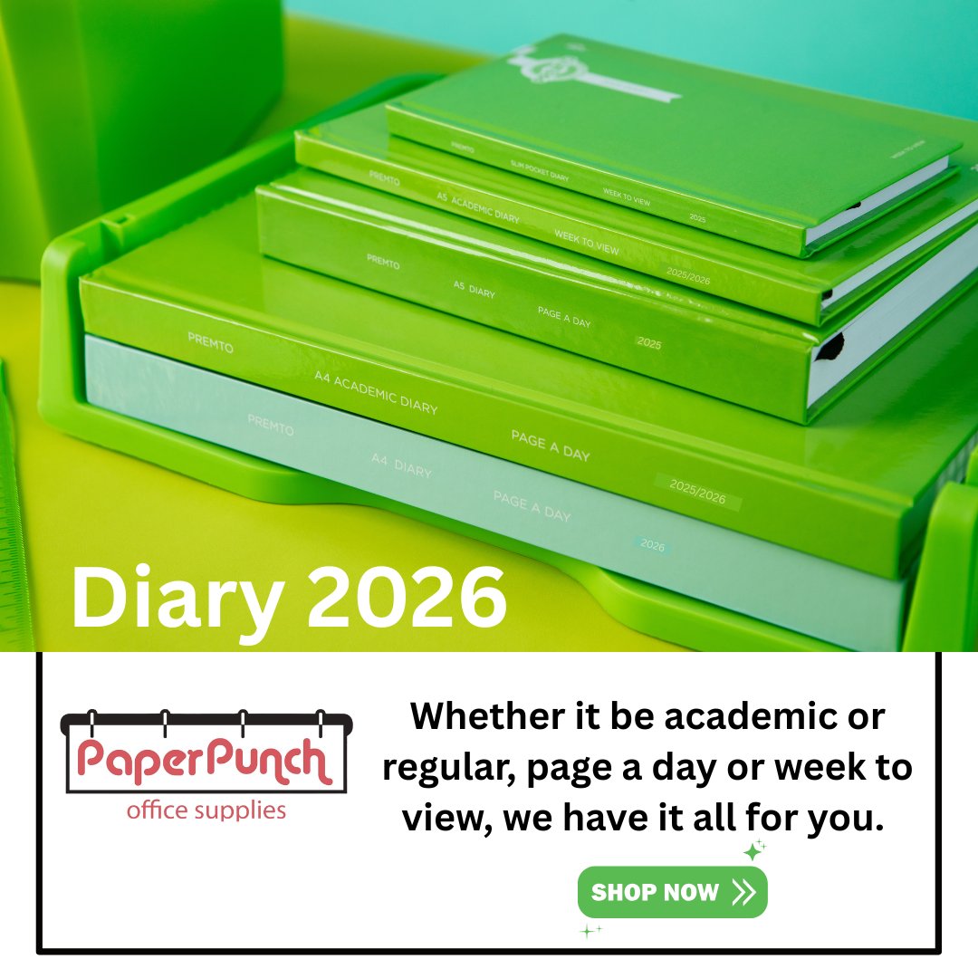 Paperpunch1's tweet image. 2026 is almost here! 📅
Stay organized, inspired, and on top of every goal with Paperpunch diaries. ✨
Your future self will thank you.
#2026Diaries #Paperpunch #PlanAhead #StationeryLove