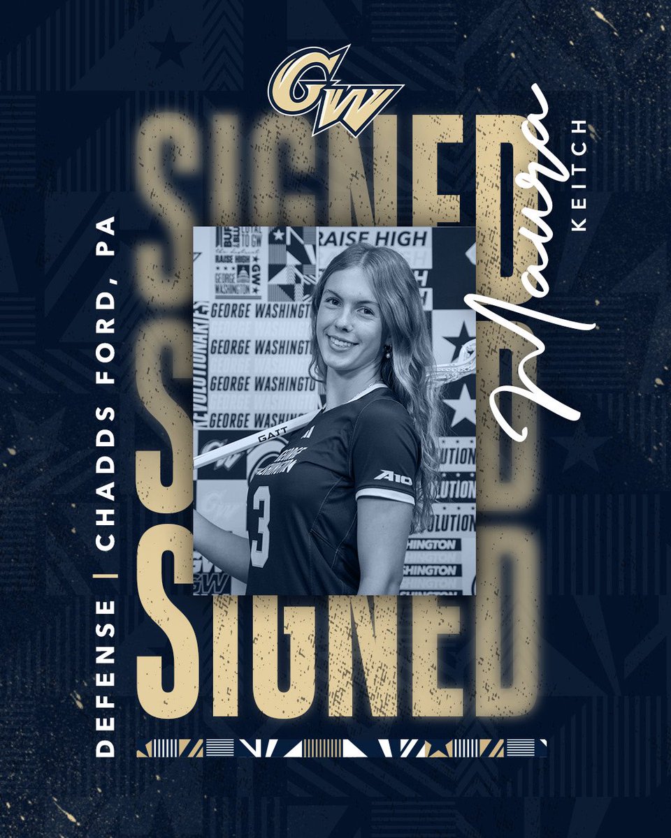 A defender from Chadds Ford, PA, Maura is officially a #GWRev !!!