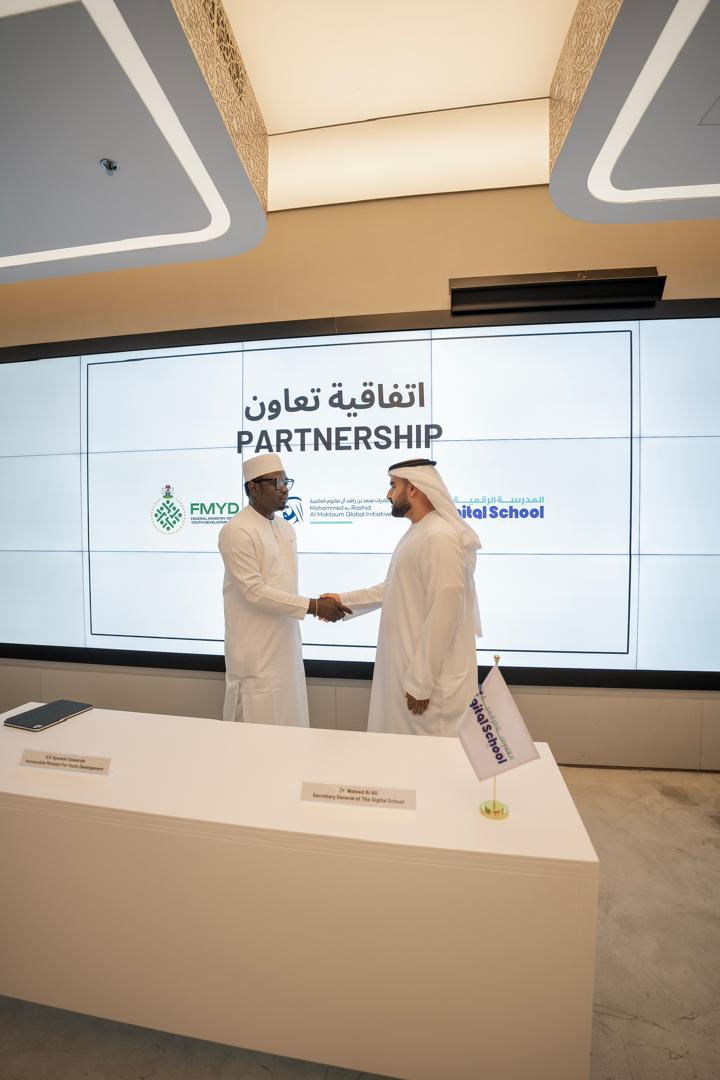 Today, we officially signed a Memorandum of Understanding (MoU) with the UAE Digital School, led by Dr. Waleed Al Ali, under the Mohammed bin Rashid Al Maktoum Global Initiatives (MBRGI), to expand access to digital education and practical skill development for millions of young