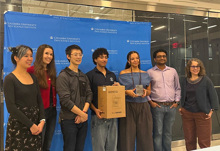 🌟 Congratulations to Justine Mach &amp; Kenny Frias (CC '28) for their winning project at the DSI Research Fair, HarvestHub! This project is a collaboration with NCDP on integrating context-aware intelligence into climate disaster models. columbia-desdr.github.io <a href="/DataSciColumbia/">The Data Science Institute at Columbia University</a>