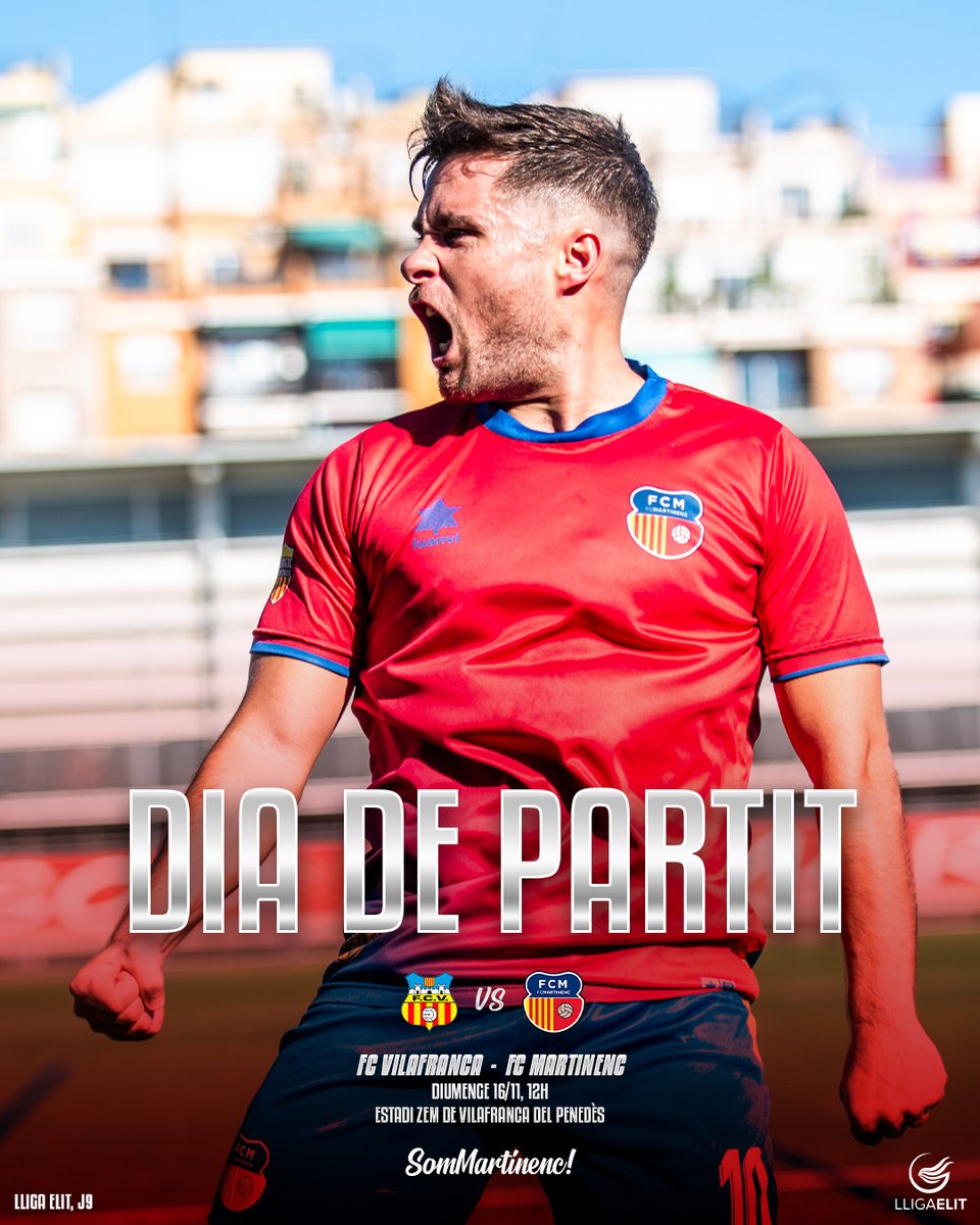 🔴 DIA DE PARTIT! ⚽
⏰ A les 12h
🚌 A #VilafrancadelPenedès 🆚 <a href="/FCVilafranca/">FC Vilafranca</a>
🏆 #LligaElit
🎟️ J9
📝 fcmartinenc.cat/noticies/futbo…
#SomMartinenc #futbolcat