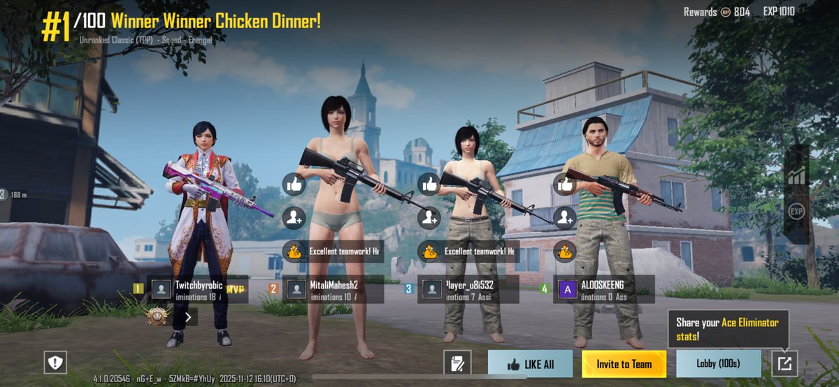 Byrontiger08's tweet image. First ever 18 kill game pubg mobile and the dinner I’ll take it 😂😂😂 #pubg  #PUBGMOBILE #twitch