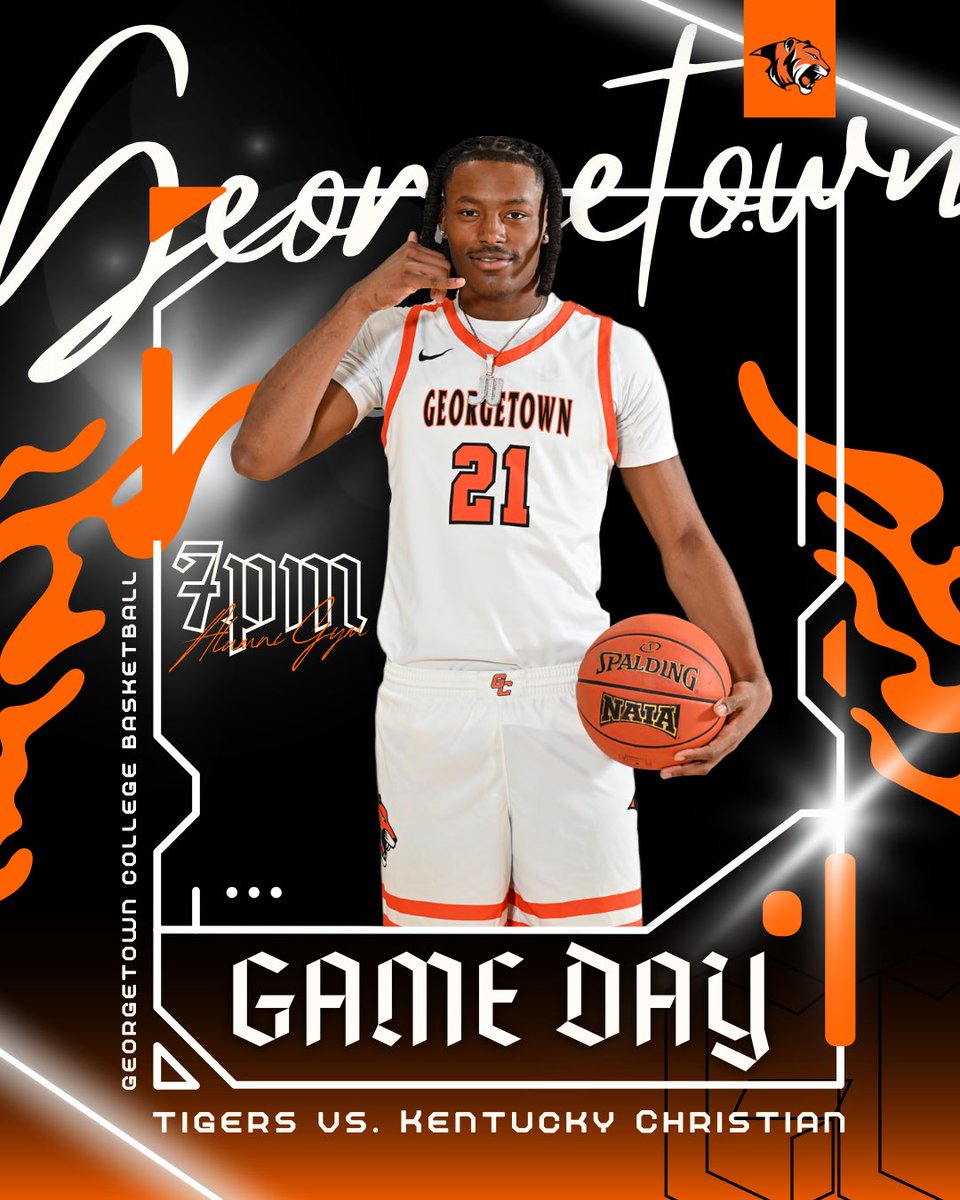 Your Tigers tip-off their first of a three-game week tonight at 7! 

🕖 7:00 p.m.
📍Davis-Reid Alumni Gymnasium 
📺 youtube.com/@georgetowntig…