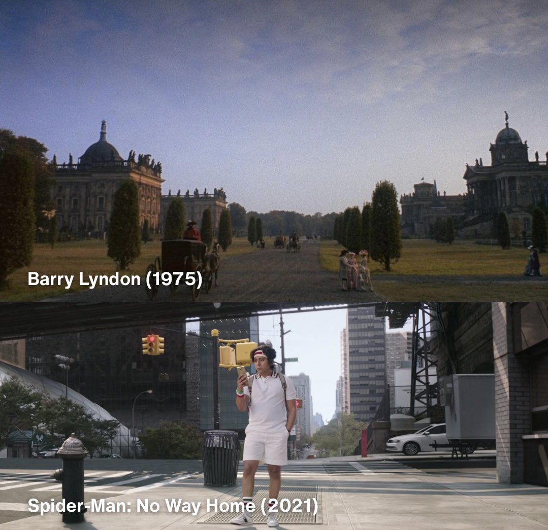 _pogz_'s tweet image. Jon Watts paying homage to Kubrick