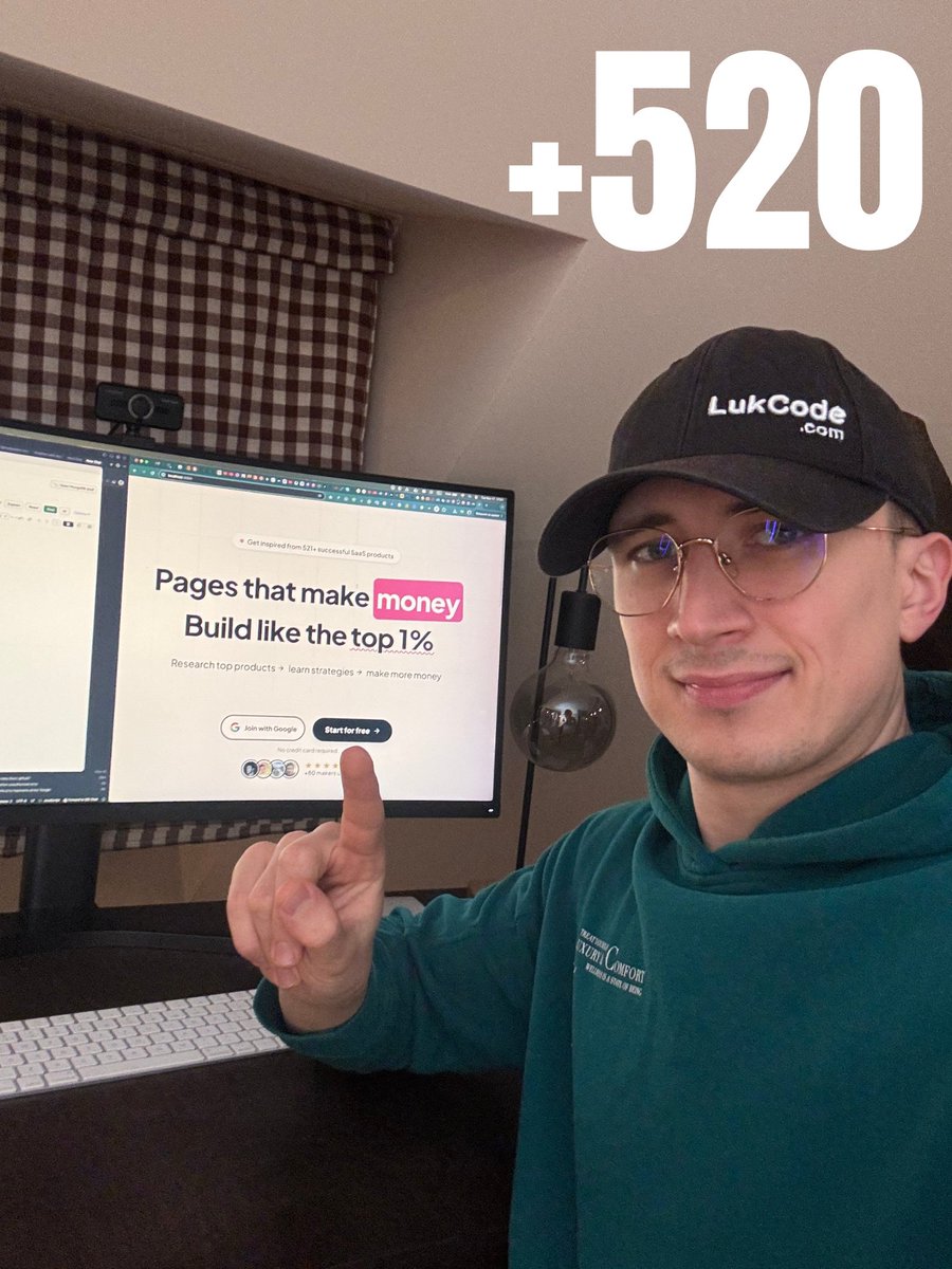 code_luk's tweet image. New +20 inspirations on @Pages_Report 🥳

Your landing page doesn&apos;t have to suck 👎

PS. this finger pointing on CTA is by accident