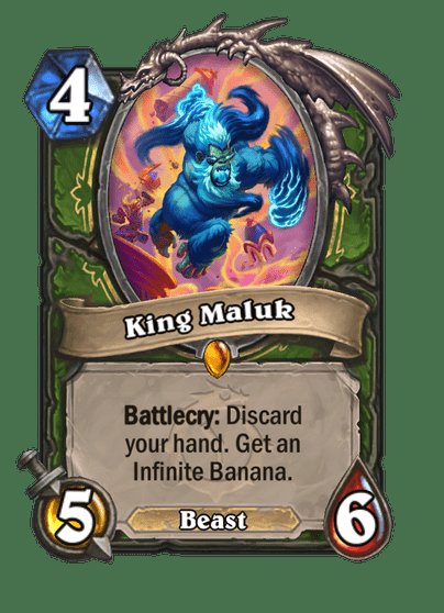 Weird how the further we get in the expansion and every good player cuts Maluk from their deck. But people were telling me he was broken because of an infinitely (useless) 1 mana spell. I'm so shocked 😲😲😲 No one could have ever predicted that Maluk is terrible no one at all.
