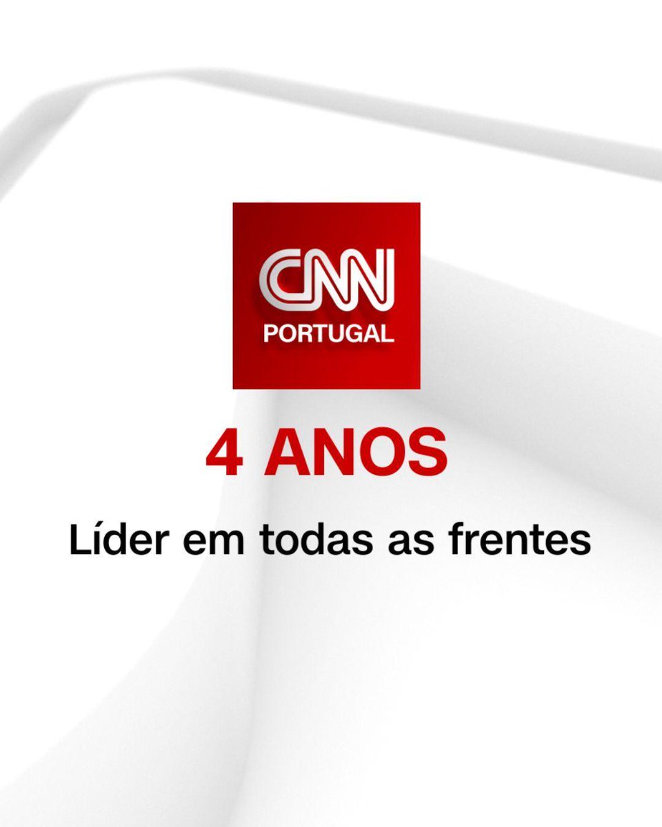 cnnportugal's tweet photo. 🟥 Todos os dias, surgem novos temas, novas vozes, novos desafios.
O mundo não abranda.
A CNN Portugal também não.
CNN Portugal - 4 anos.
Líder em todas as frentes.
#CNNPortugal #4Anos #LíderEmTodasAsFrentes https://t.co/HqSnLPg4Hv