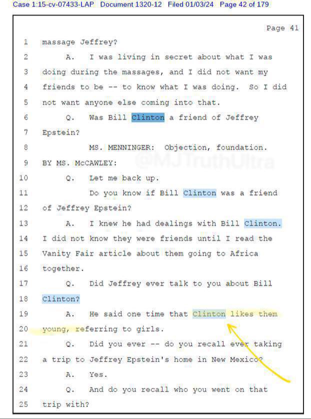 Bill Clinton 👏 likes 👏 them 👏 young