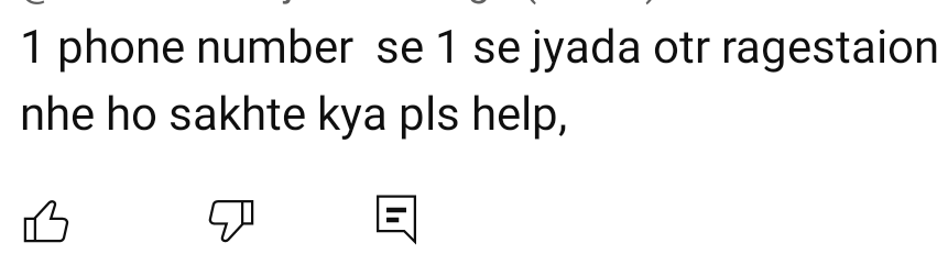 upscholarshipp's tweet photo. एक फोन नंबर से एक से अधिक OTR रजिस्ट्रेशन संभव नहीं है। आधार कार्ड से भी केवल एक बार ही रजिस्ट्रेशन किया जा सकता है। यदि एक नंबर से दो बार OTR बनाने की कोशिश करें तो पोर्टल अनुमति नहीं देगा। किसी भी समस्या के लिए हेल्पलाइन या कॉलेज समन्वयक से संपर्क करें। #UPScholarship #OTR https://t.co/yCWMozmG35
