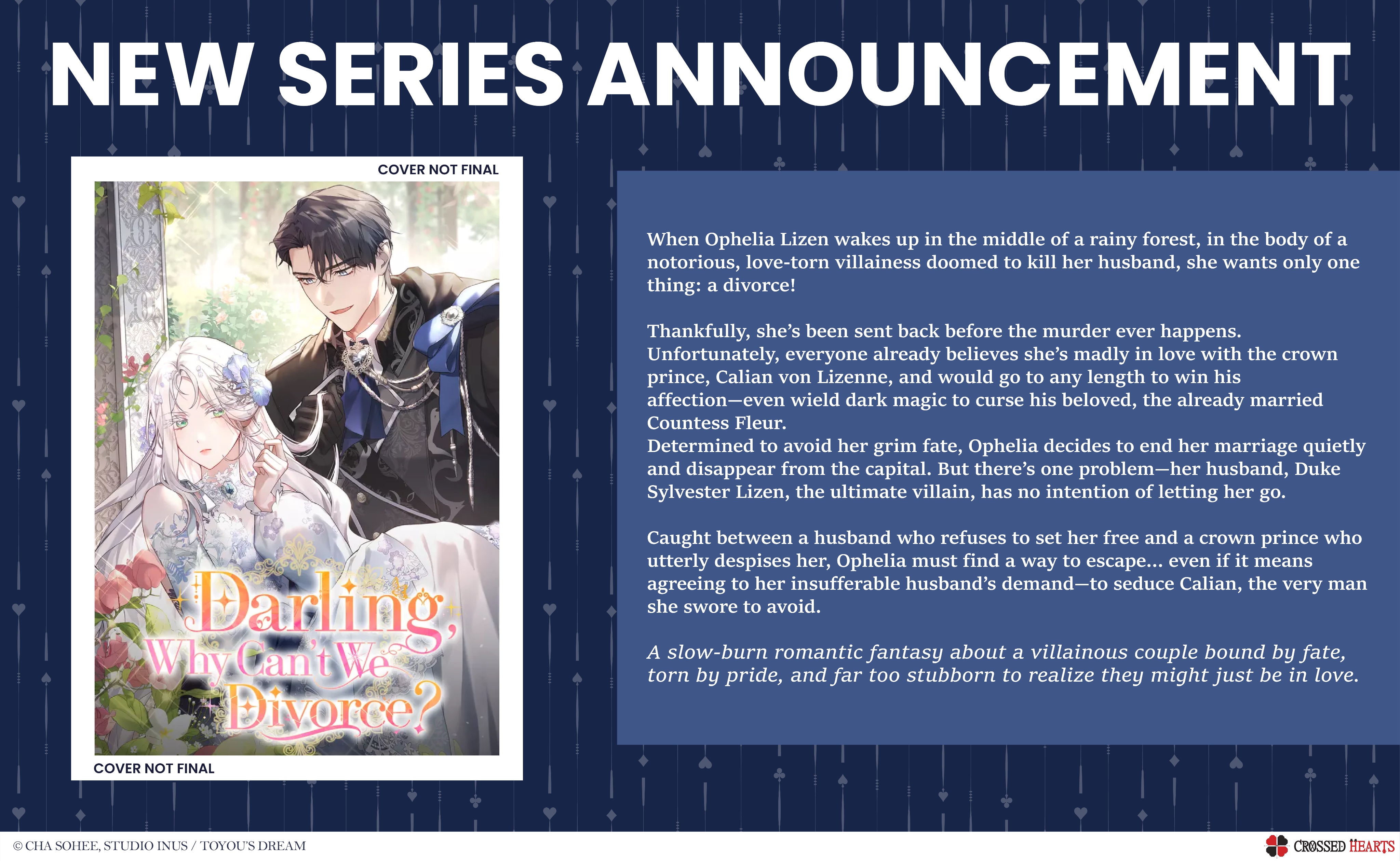 crossed hearts Darling, Why Can’t We Divorce? manhwa new license visual