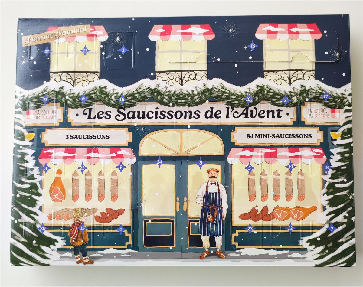 papillonmyosoti's tweet image. 🎅🥖 Exit les chocolats ! Cette année, on compte les jours avant Noël… en saucisson 😍

🎁 24 cases, 84 mini délices + 3 saucissons entiers 
🎁 100 % artisanal, made in Ardèche ❤️

👉 laboutiquedessaucissons.fr/products/calen…

#Saucisson #Noël2025 #ApéroTime #Calendrierdelavent #Madeinfrance