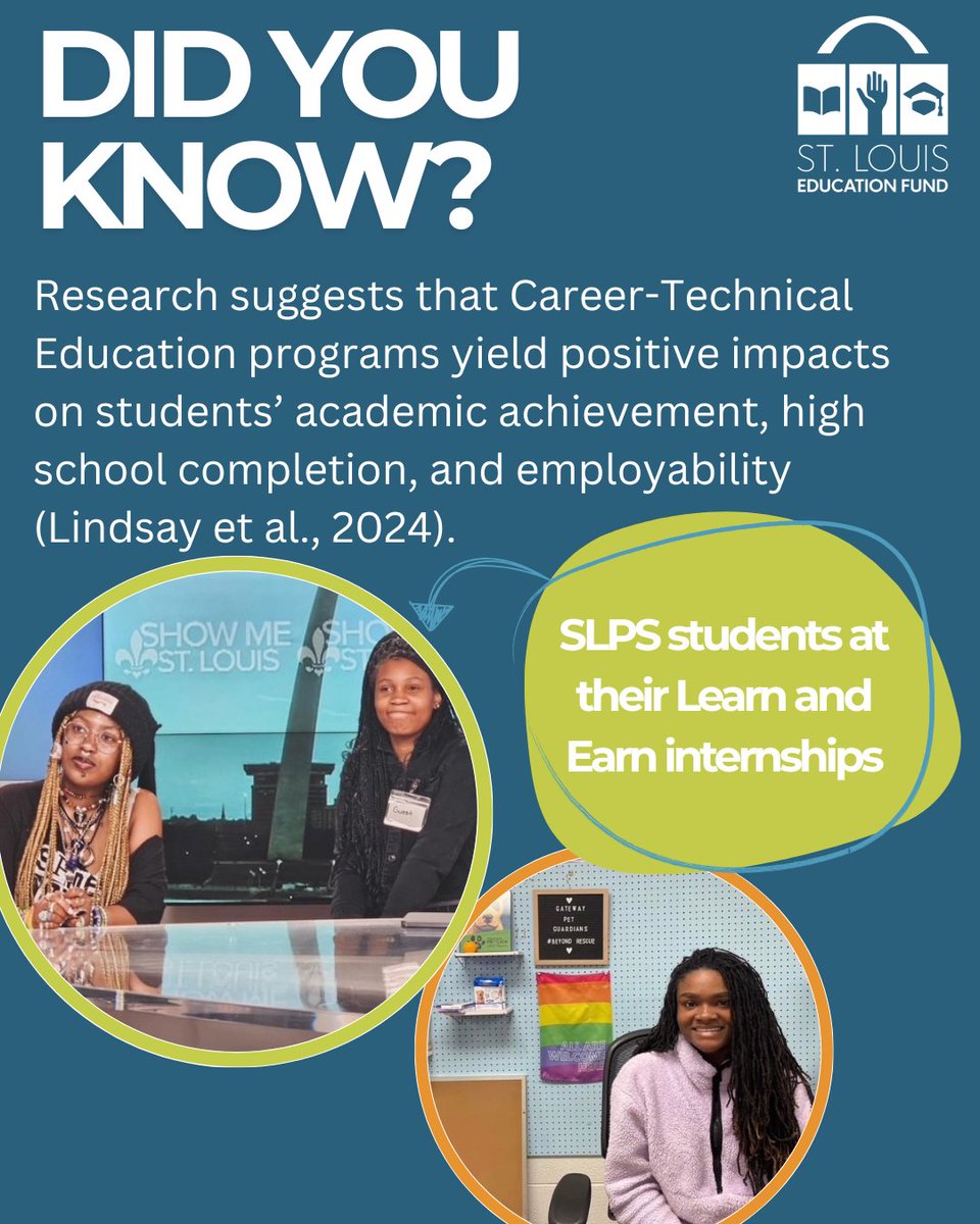 StlEdFund's tweet image. Special thanks to the companies that are partnering with @SLPS_INFO  to ensure students are learning, earning, and preparing for thriving-wage careers through the Learn &amp;amp; Earn Internship Program. Learn more about this investment and others at stledfund.org/priority-areas.