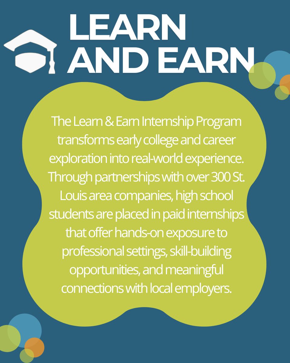 StlEdFund's tweet image. Special thanks to the companies that are partnering with @SLPS_INFO  to ensure students are learning, earning, and preparing for thriving-wage careers through the Learn &amp;amp; Earn Internship Program. Learn more about this investment and others at stledfund.org/priority-areas.