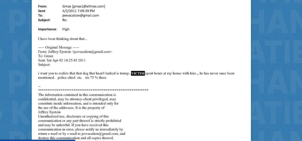 Veronica45309's tweet image. Trump kompromat.  EPSTEIN emails out Trump