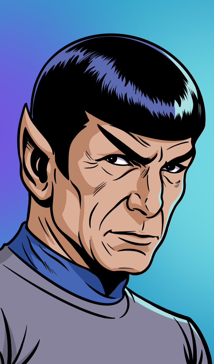 OliverKuhlmann1's tweet image. #StarTrek #Spock #Fanart #digitalart