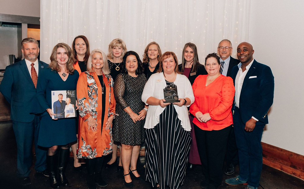 UTFCU's tweet photo. What an incredible day celebrating community and giving back! 🧡 UTFCU was honored as Corporate Philanthropist of the Year by AFP TN. Huge thanks to the Pellissippi State Foundation &amp; our team for making a difference! #UTFCU #CommunityFirst #Philanthropy https://t.co/nhyAskQbgs