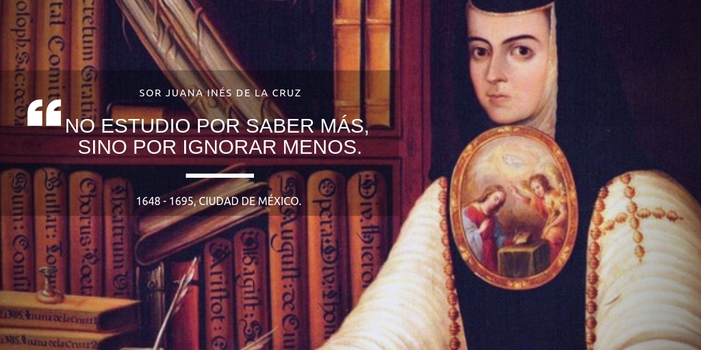 Hoy recordamos a la Décima Musa mexicana #SorJuanaInésDeLaCruz  filósofa y poeta barroca 📚
en su memoria hoy es el Día Nacional del Libro 📖