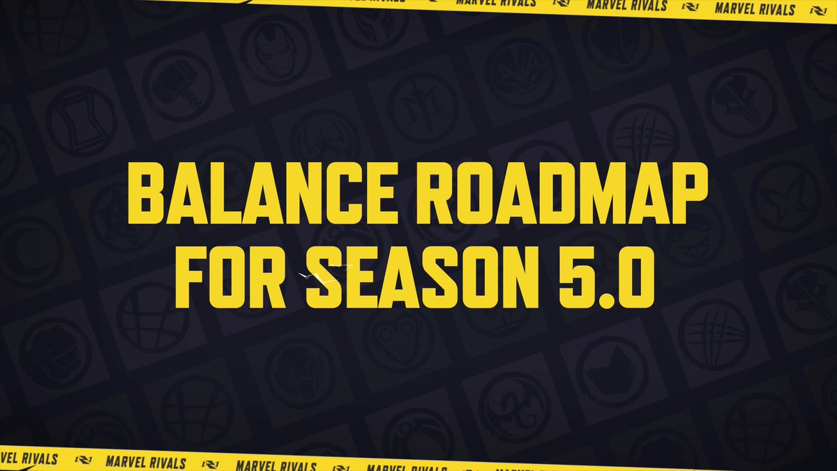 mmmmmmmmiller's tweet photo. ‼️ SEASON 5.0 BALANCE PATCH OVERVIEW

📈 BUFFED:
Hawkeye, Phoenix, Mister Fantastic, Storm, Squirrel Girl, Spider-Man, Punisher, Wolverine, Angela, Peni Parker, Magneto, Captain America, Groot, Hulk, The Thing, Adam, Cloak &amp; Dagger, Invisible Woman, Rocket, Loki

📈 NERFED:
N/A https://t.co/LI2eIQsPD5