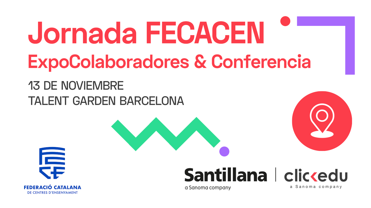 📢 Mañana estamos en la Jornada ExpoColaboradores &amp; Conferencia organizada por #FECACEN!

Junto a <a href="/SANTILLANA_es/">SANTILLANA España</a> somos colaboradores de este evento, que incluirá networking y novedades para la gestión de centros. Además, <a href="/pgaguado/">pgaguado</a> hablará sobre convivencia y educación en valores.