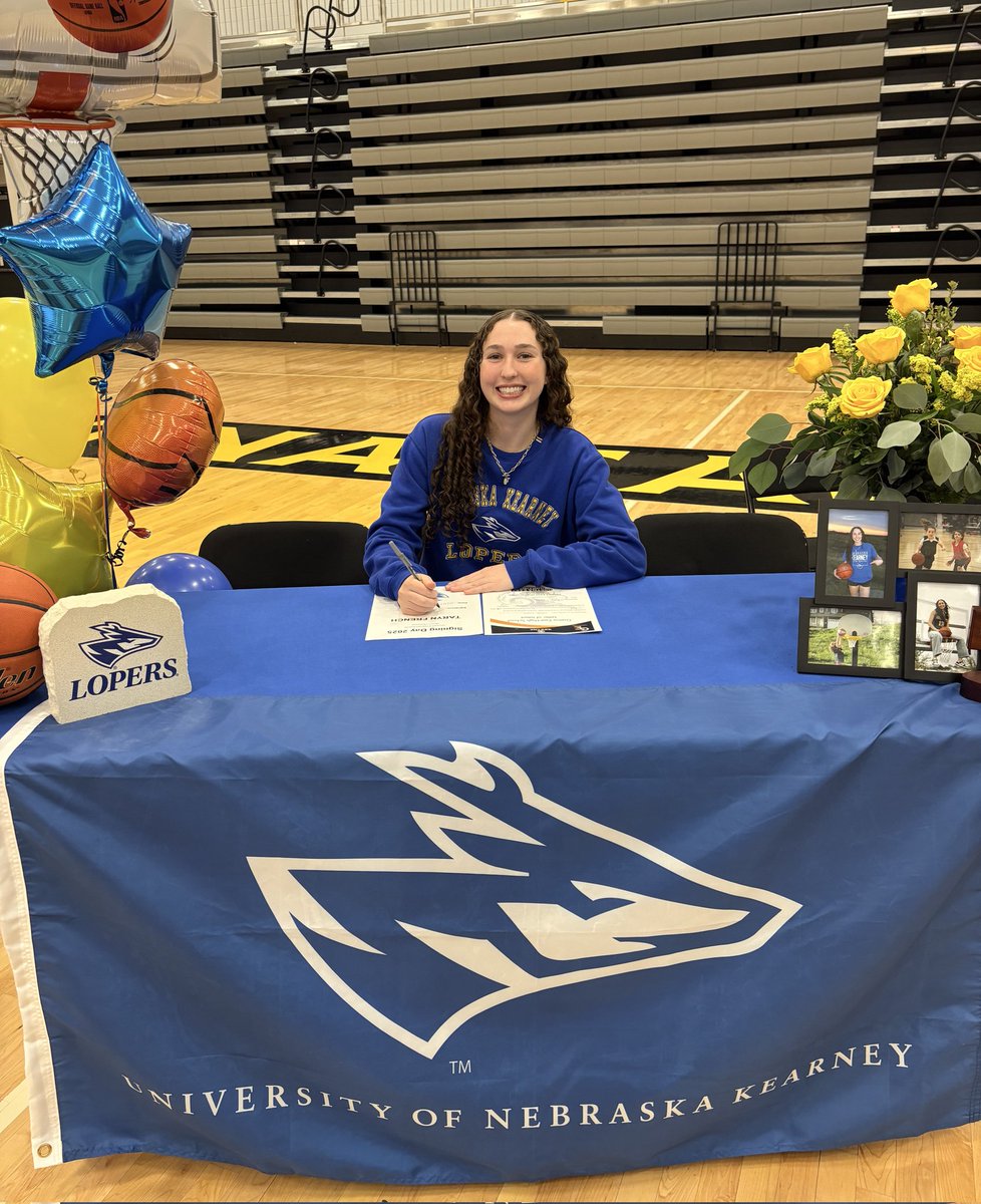 Very proud of <a href="/taryn_french_13/">Taryn French</a> , she's officially signed with <a href="/UNKWBB/">UNK Women's Hoops</a>.  Thank you to all of the family and friends who have supported her over the years.  Thanks to all of the coaches from <a href="/GretnaEastGBB/">Gretna East Girls Basketball</a> and <a href="/NebraskaAttack/">Nebraska Attack UAA</a> for their support and guidance.  It's a great day!!