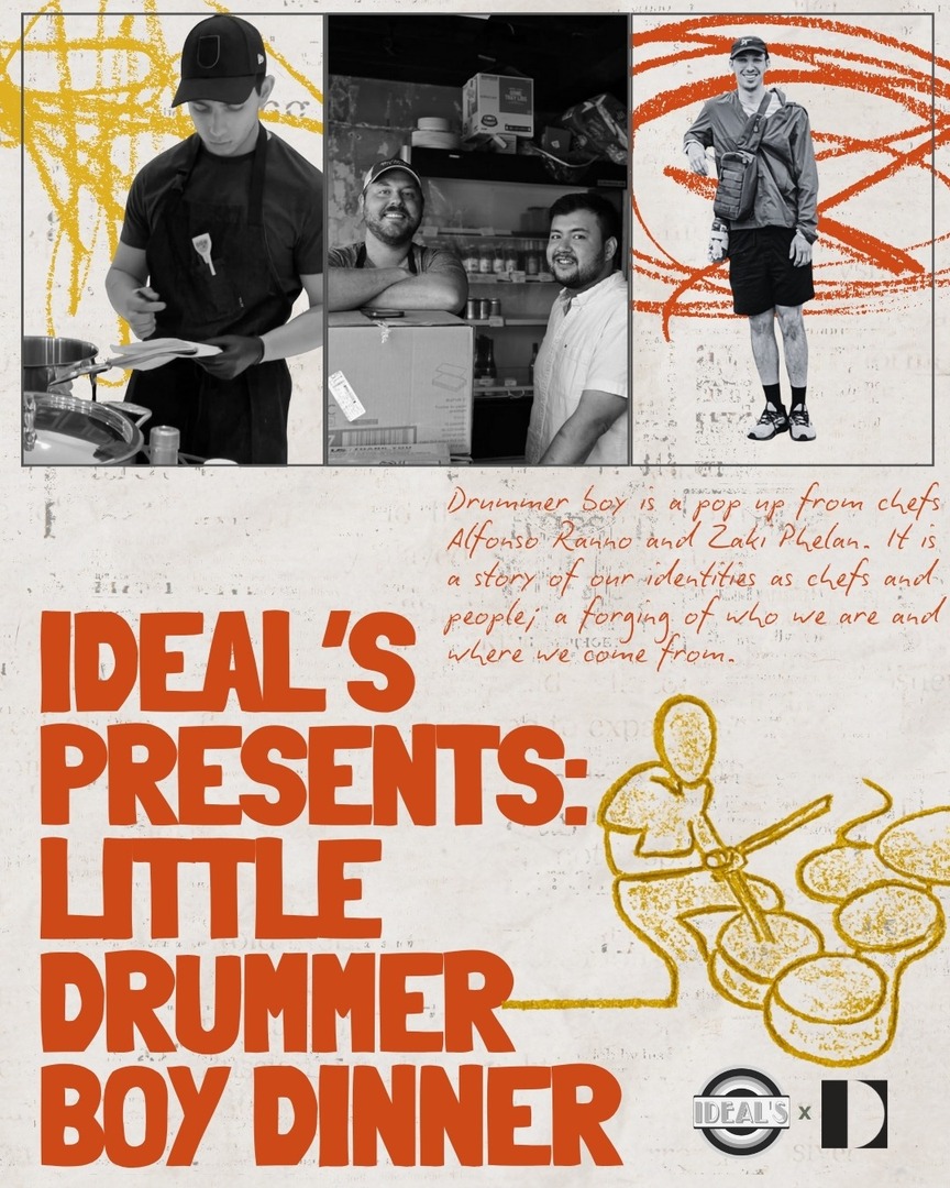 Little Drummer Boy is a one-night-only pop-up at The Durham by Ideal's Durham.

Chefs Alfonso Ranno &amp; Zaki Phelan blend their Mexican and Afghan roots into a dinner that beats to its own drum.

Sunday, Nov 30 | 5:30 PM

🎟️ Reserve your seat: heyor.ca/xplB8z