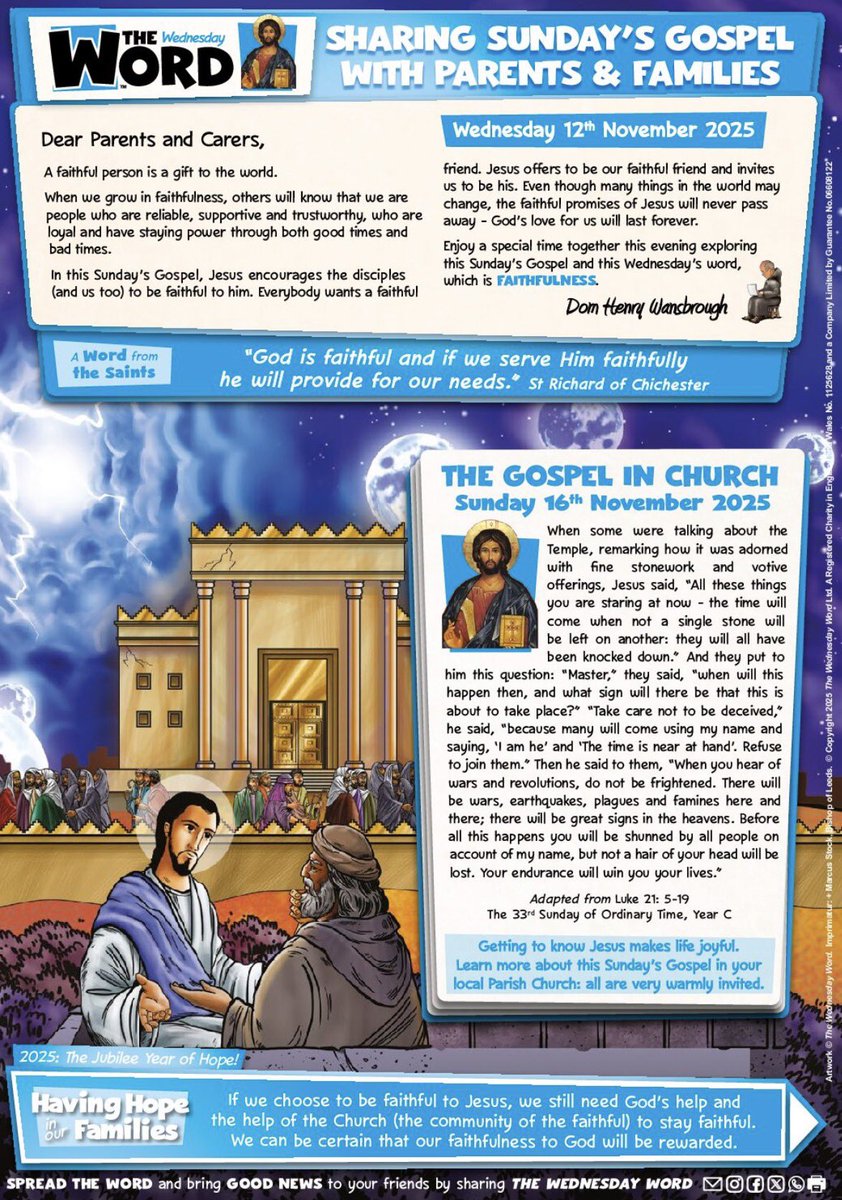 St_MichaelsRC's tweet photo. This week's Wednesday Word. Please read this together as a family and have fun completing the activities #SpreadGodsWord ๐๐พโ๏ธ https://t.co/SehU60td83