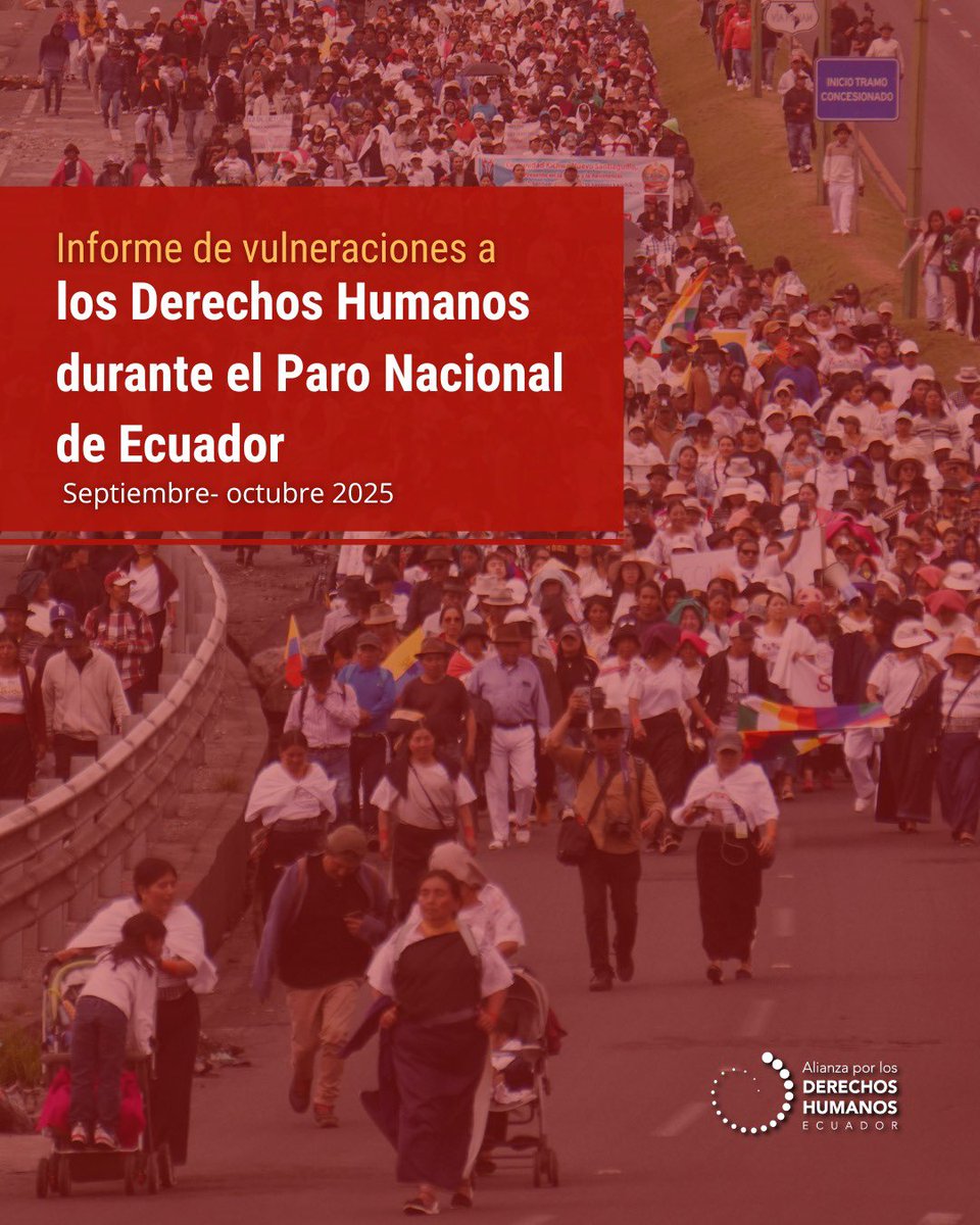 📄Informe de Verificación de Derechos Humanos durante el Paro Nacional de Ecuador 2025

📎Descarga el informe ⬇️
alianzaddhh.org/informe-de-ver…