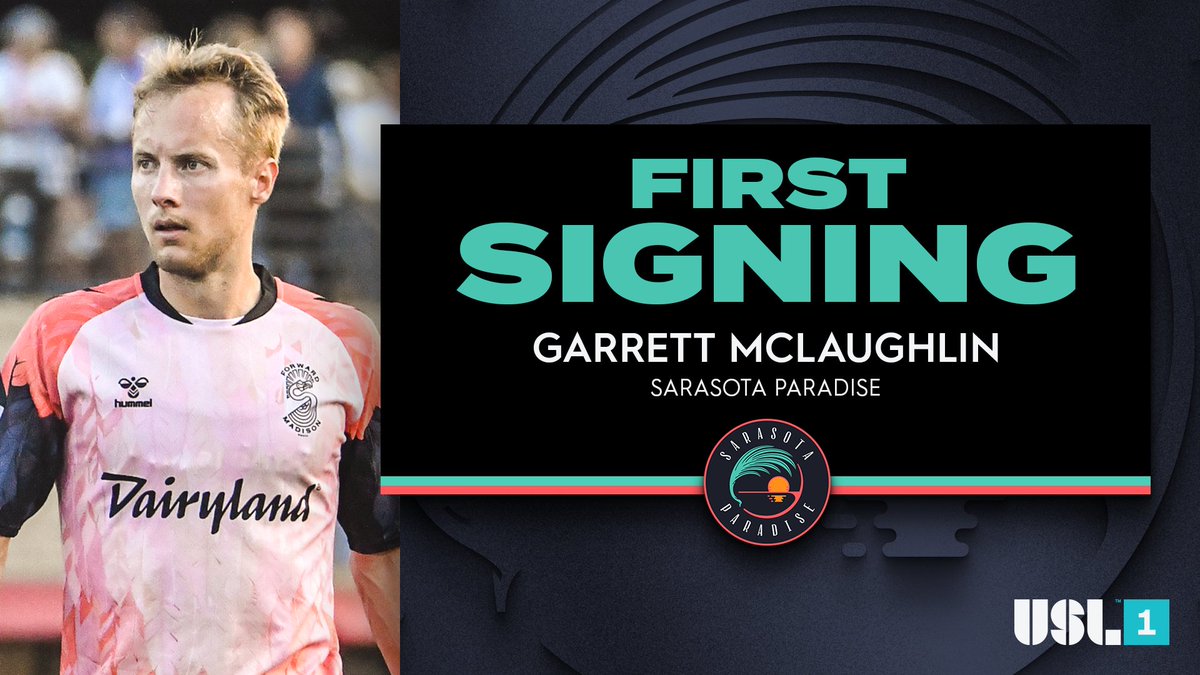 The first in 𝙋𝙖𝙧𝙖𝙙𝙞𝙨𝙚! ✍️

<a href="/SRQ_Paradise/">Sarasota Paradise</a> has signed forward Garrett McLaughlin, making him the first-ever signing in club history! 👏

➡️ bit.ly/4hSMSt4