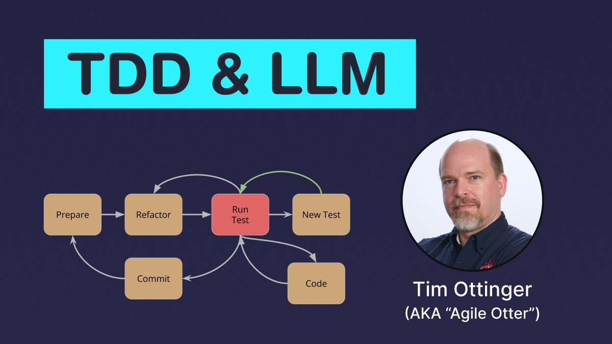 techexcellence_'s tweet image. The main benefits of TDD come from short, frequent cycles of writing tests and code, not strictly from writing tests first.

Watch @tottinge talk about TDD &amp;amp; LLM.

Youtube: youtube.com/watch?v=dCxw-K…

Thanks @dmokafa and @oliverzihler for hosting.

#tdd #cleancode #techexcellence