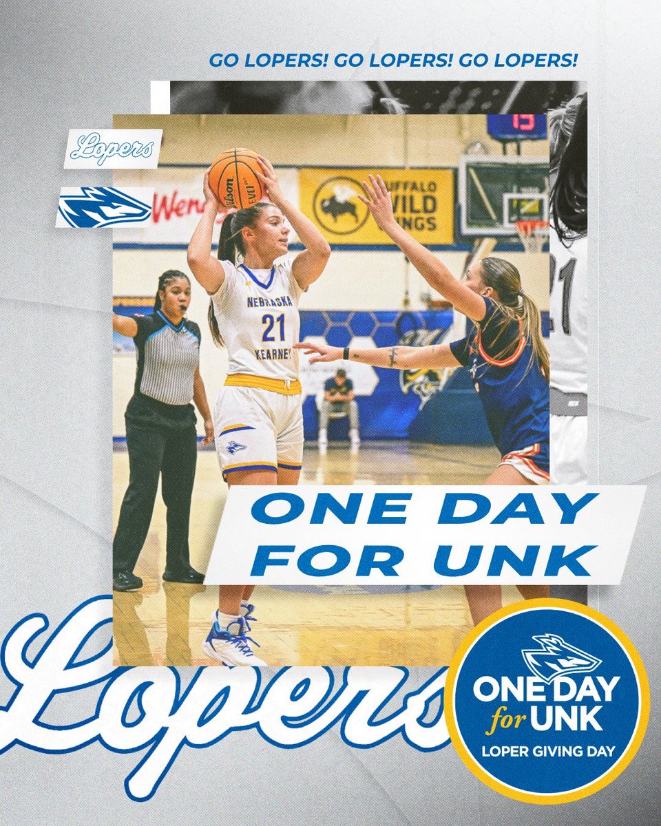 UNKWBB's tweet image. 𝐋𝐎𝐏𝐄𝐑 𝐅𝐀𝐍𝐒!

It’s time to kick off One Day for UNK campaign! We appreciate your support as we raise funds to give our student-athletes an incredible experience while learning and competing in the blue and gold! We appreciate your support!

Link: givingday.unk.edu/donate?campaig…